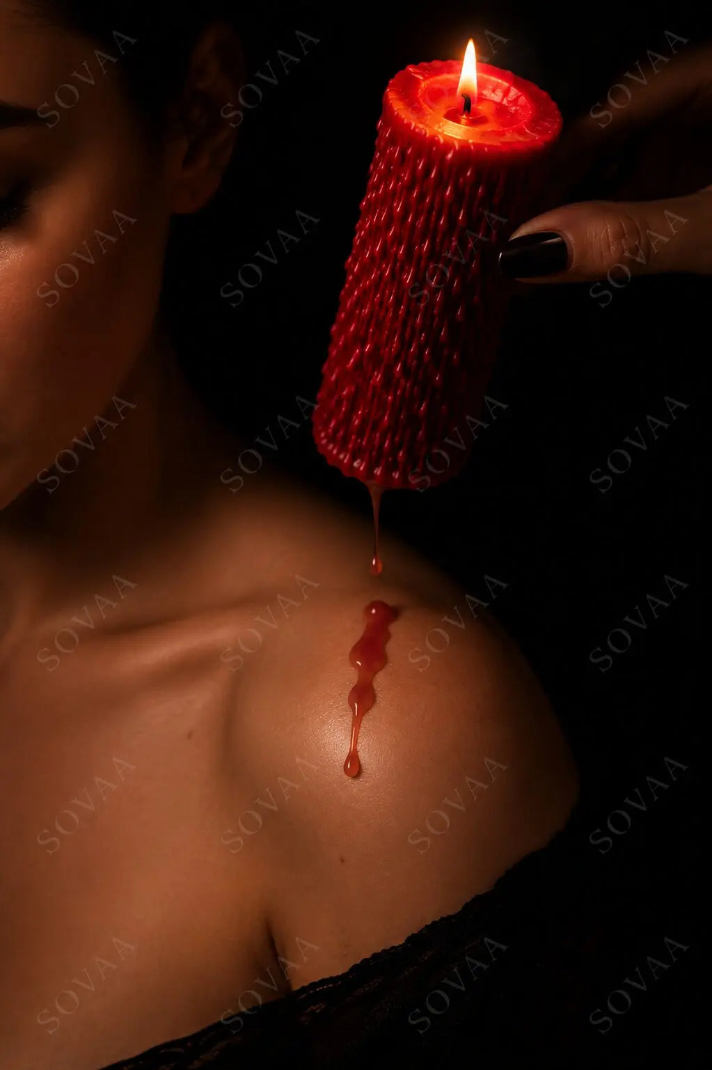 The Red Drip Candle