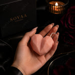 Pink Geometric Heart Candle