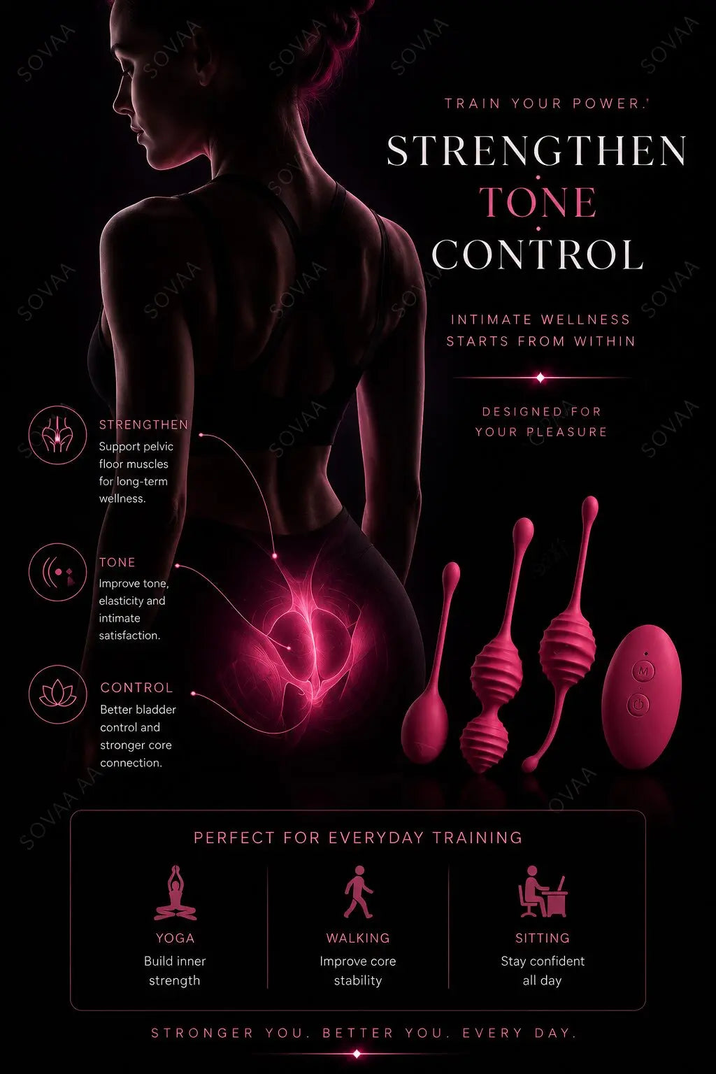 Aurelia Vibrating Kegel Balls Set