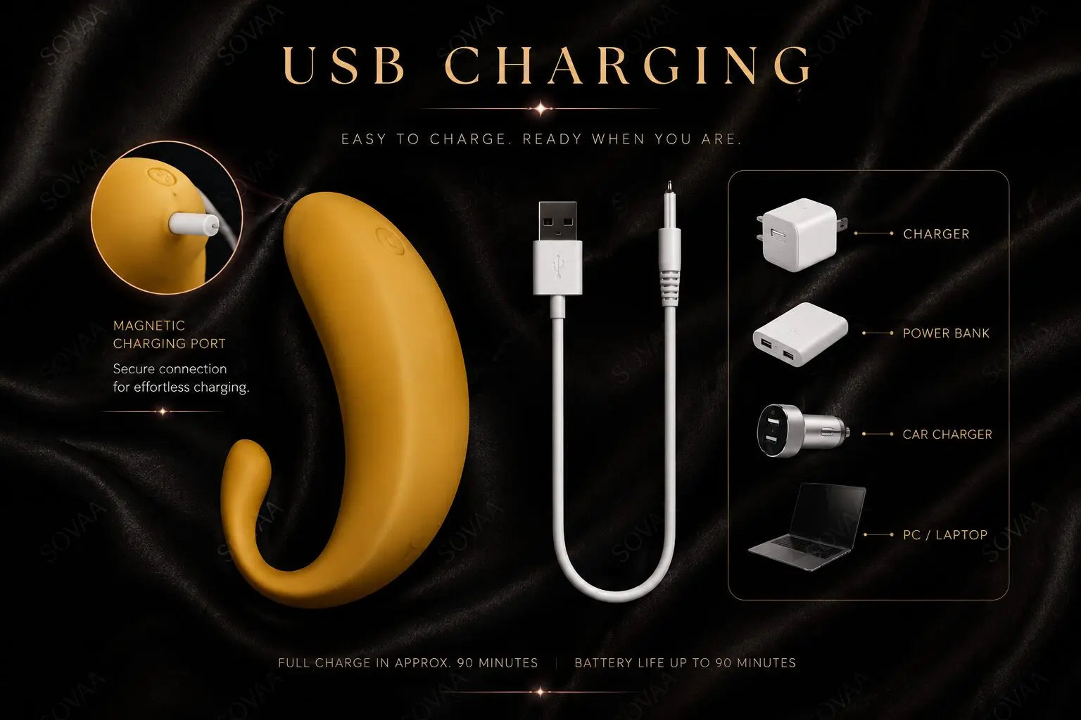 Banana Bliss Curved Intimate Massager