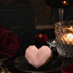 Pink Geometric Heart Candle