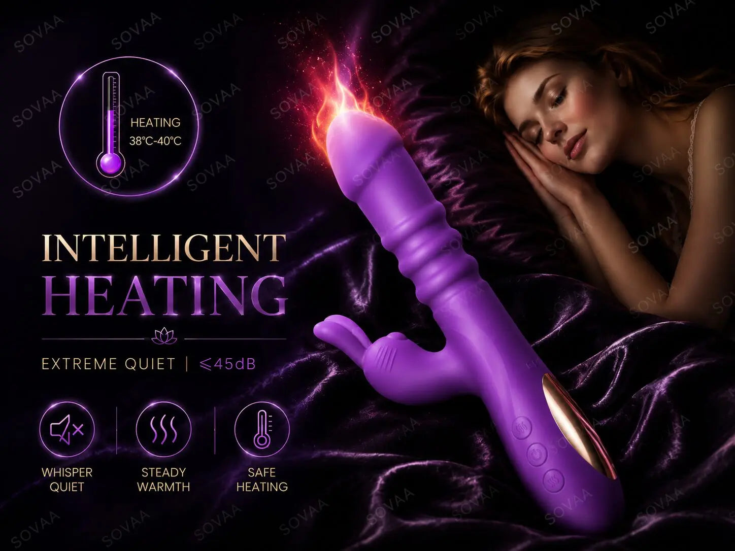 Crimson Bloom Dual-Action Intimate Massager