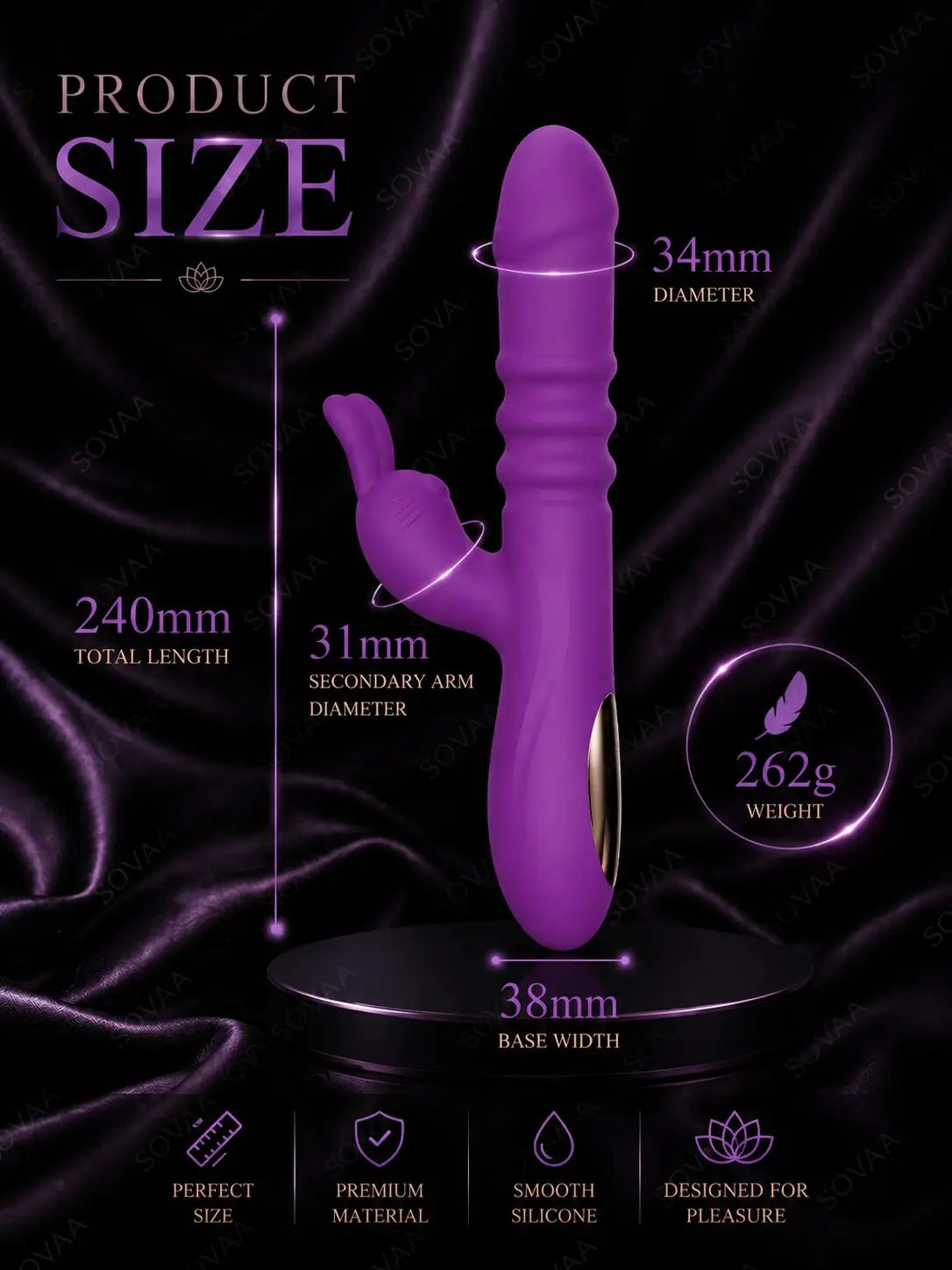 Crimson Bloom Dual-Action Intimate Massager