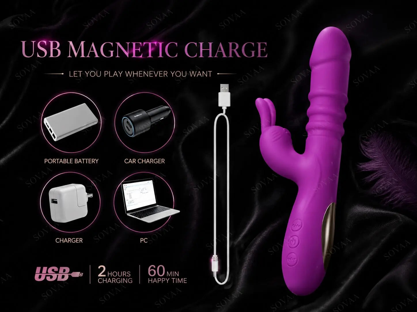 Crimson Bloom Dual-Action Intimate Massager
