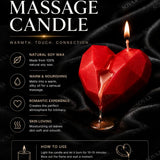 Geometric Heart Candle