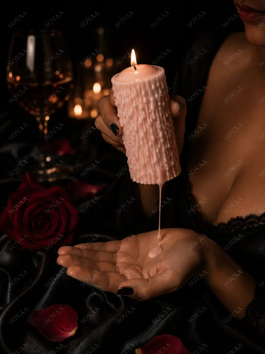 The Pink Drip Candle