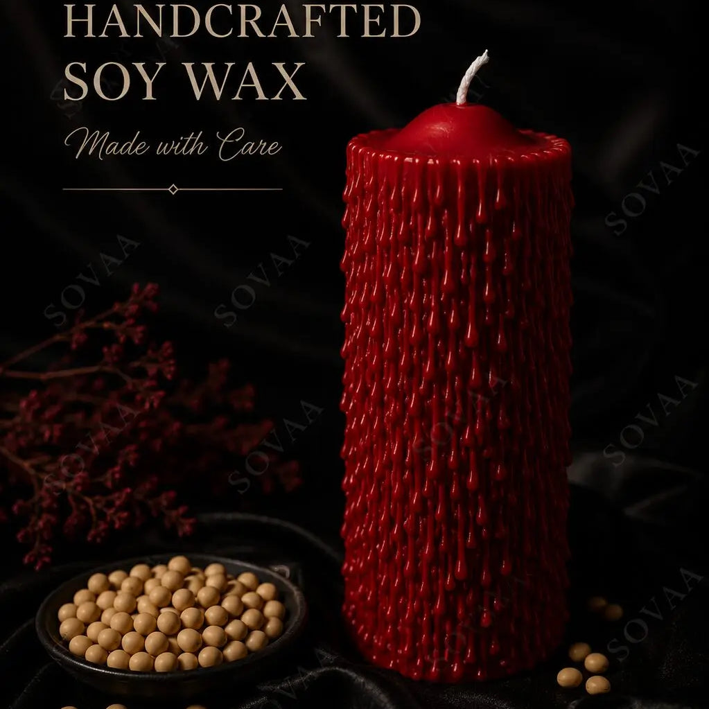 The Red Drip Candle