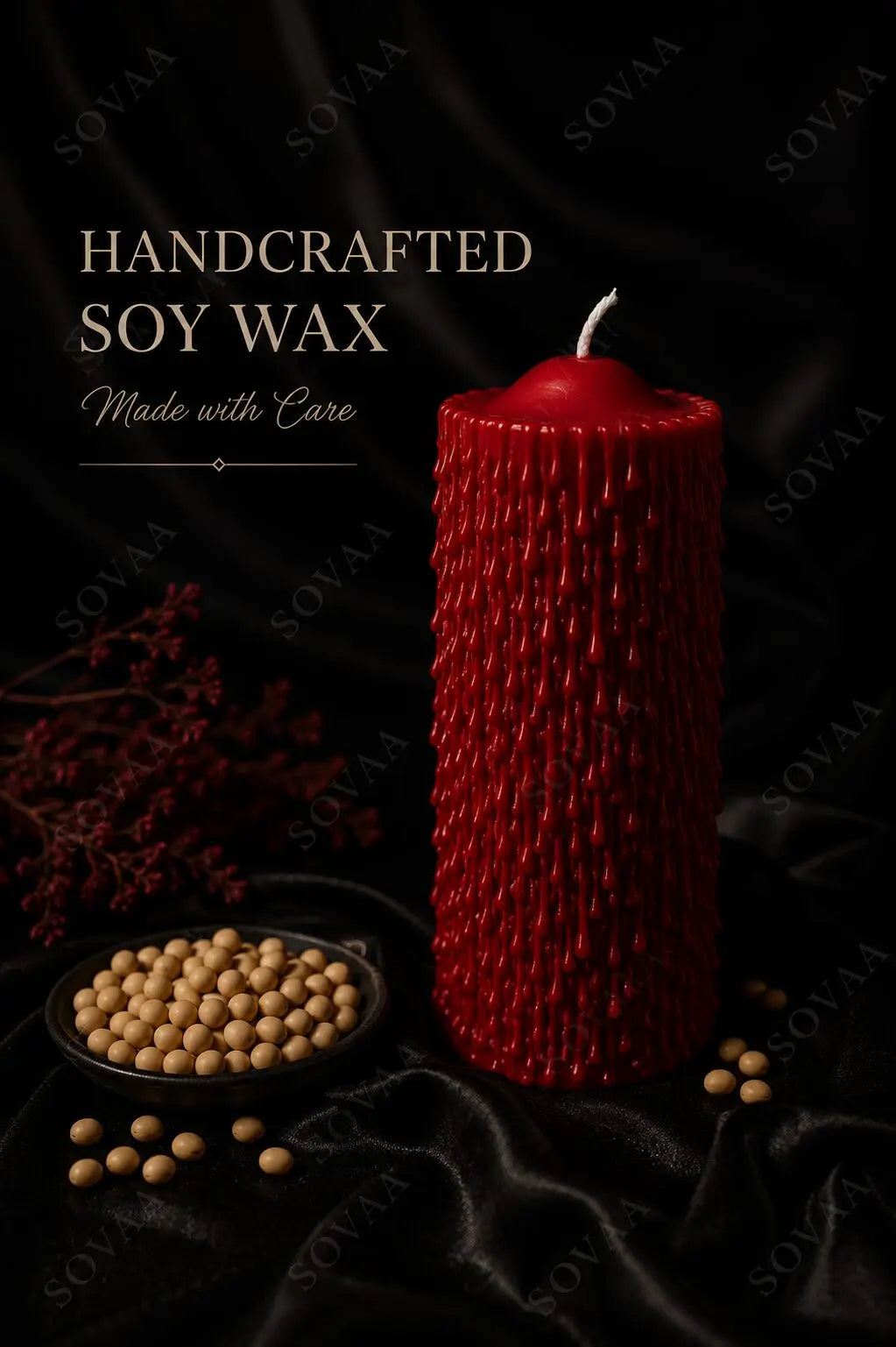The Red Drip Candle