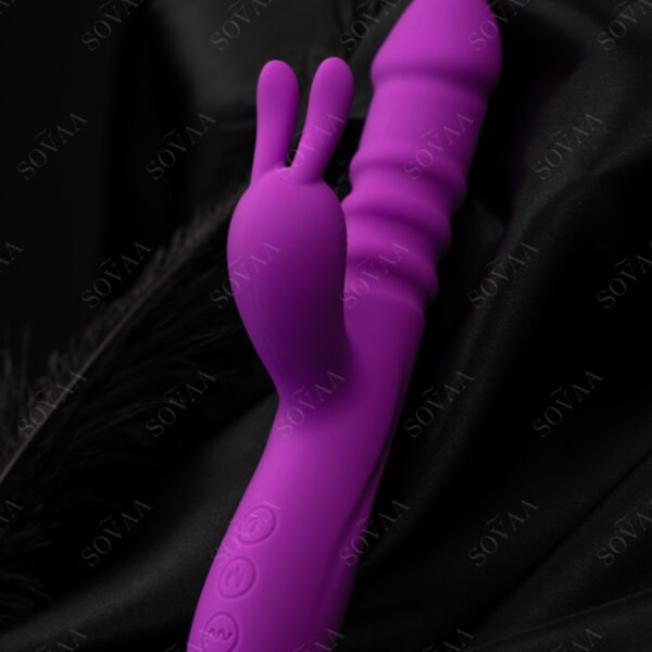 Crimson Bloom Vibrator – elegant G-spot and clitoral stimulator with powerful vibrations