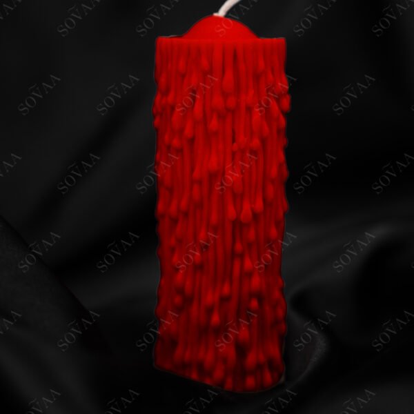 The Red Drip Candle – romantic decorative candle with dramatic wax drip effect for couples and special nights