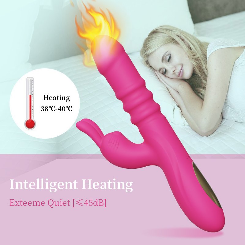 Warming function detail of Crimson Bloom vibrator for lifelike sensation