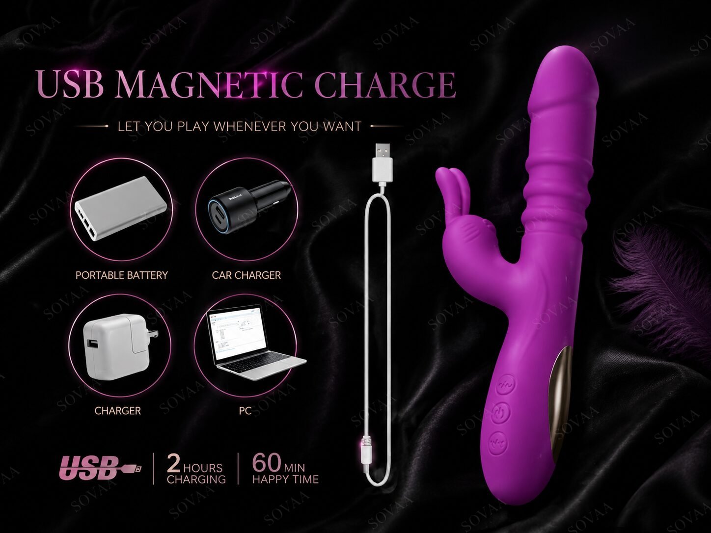 Crimson Bloom - Dual Stimulation Vibrator - Image 8