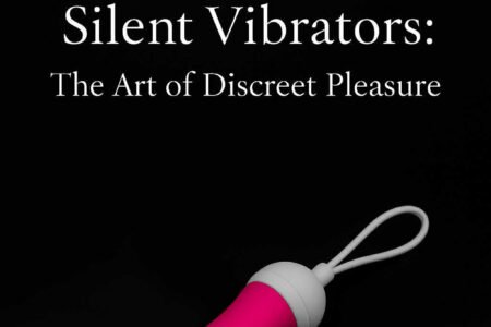 Elegant pink vibrator on black background – SOVAA Touch article about silent, discreet pleasure.